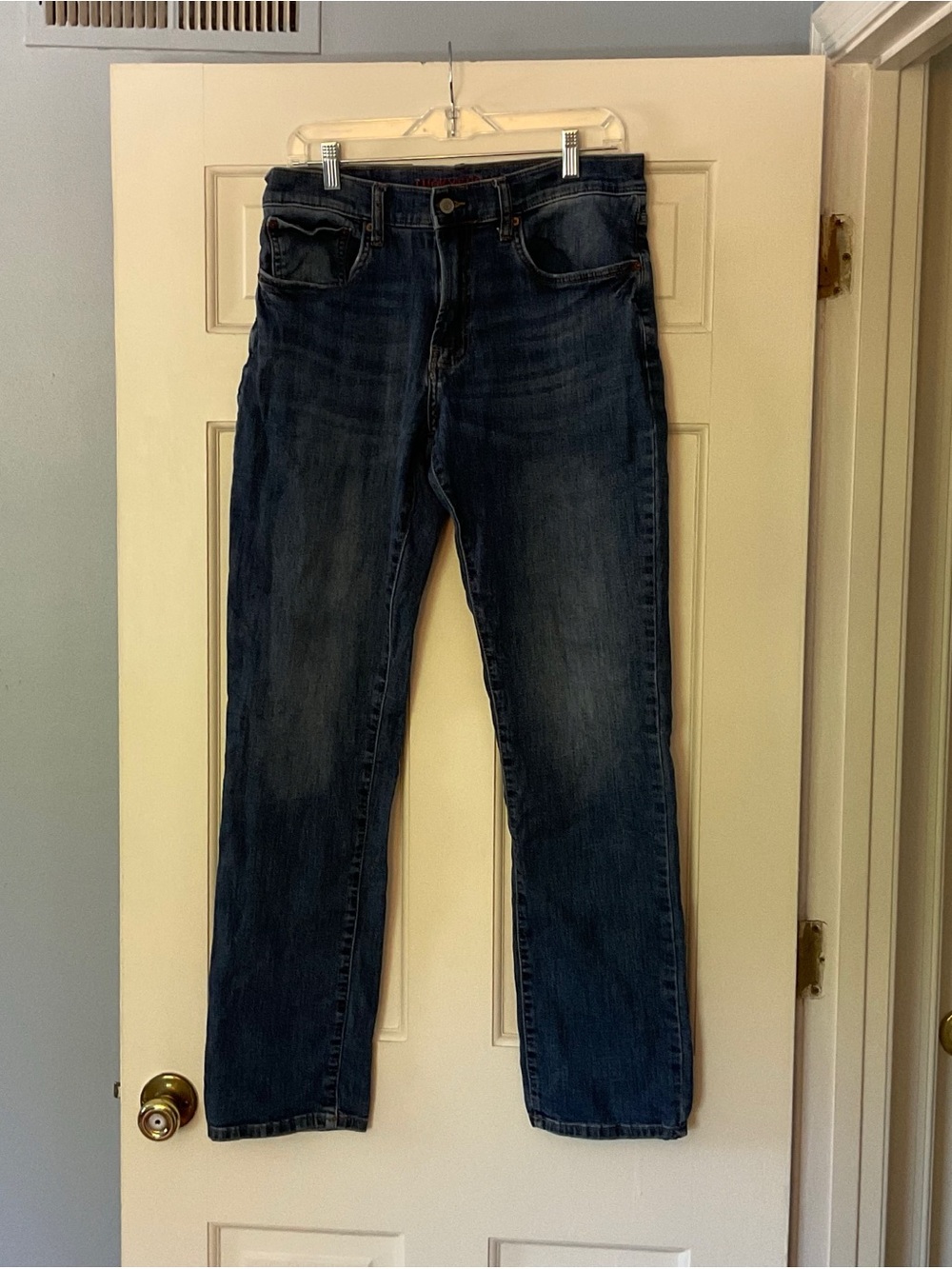Lucky Brand 223 Straight Leg Fit Jeans Men's 32x34 Dark Wash Blue Denim
